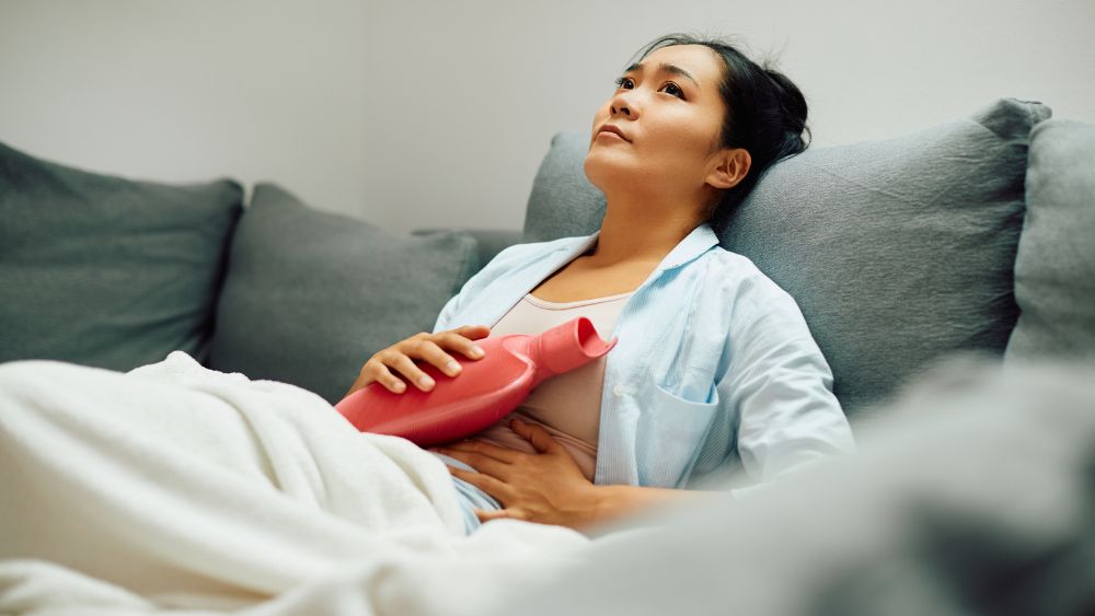 woman period pain